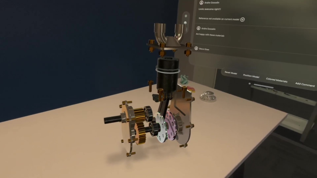 Onshape использует Apple Vision Pro для проектирования 3D-CAD моделей.