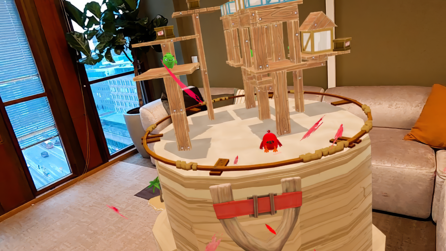 Angry Birds VR: Isle of Pigs получит поддержку смешанной реальности на Quest и Pico.