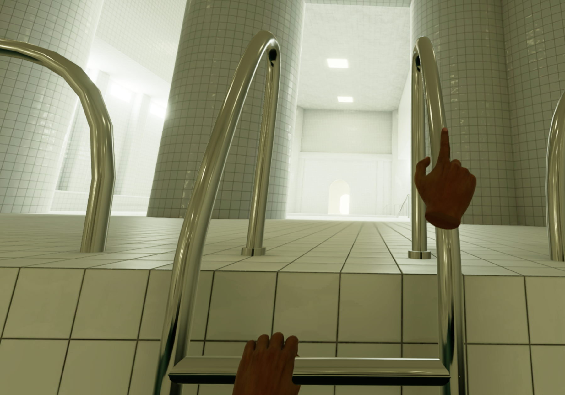 POOLS VR на Steam: Одиноко и неспокойно от звука собственных шагов