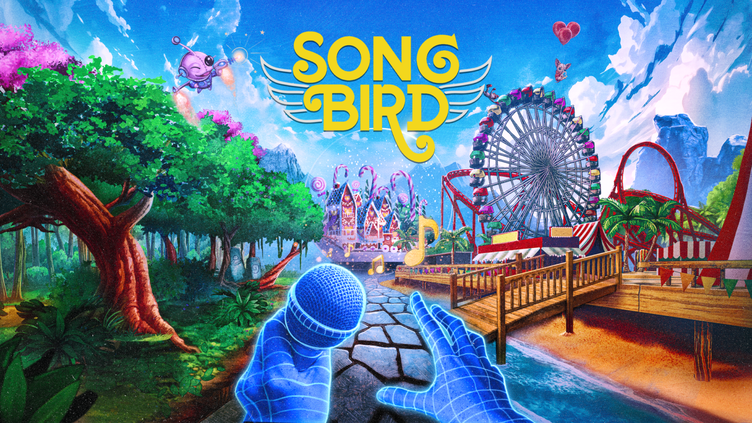 Songbird — это VR-игра для караоке от бывших разработчиков Guitar Hero, доступная на Quest