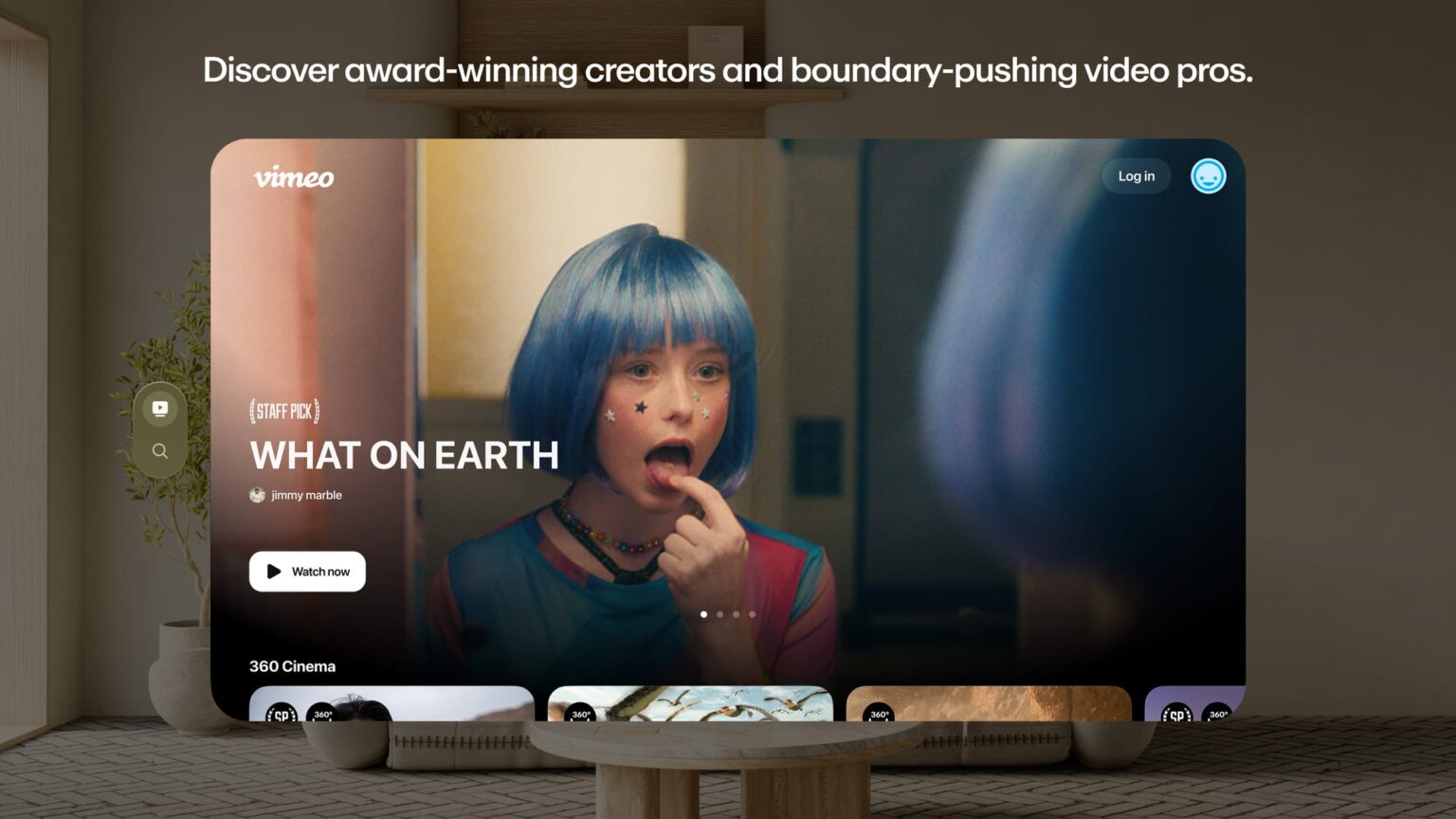 Vimeo теперь имеет приложение Apple Vision Pro и поддерживает пространственные видео нативно