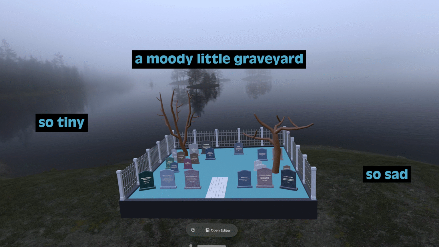 Project Graveyard на Apple Vision Pro — бесплатное место для мертвых идей
